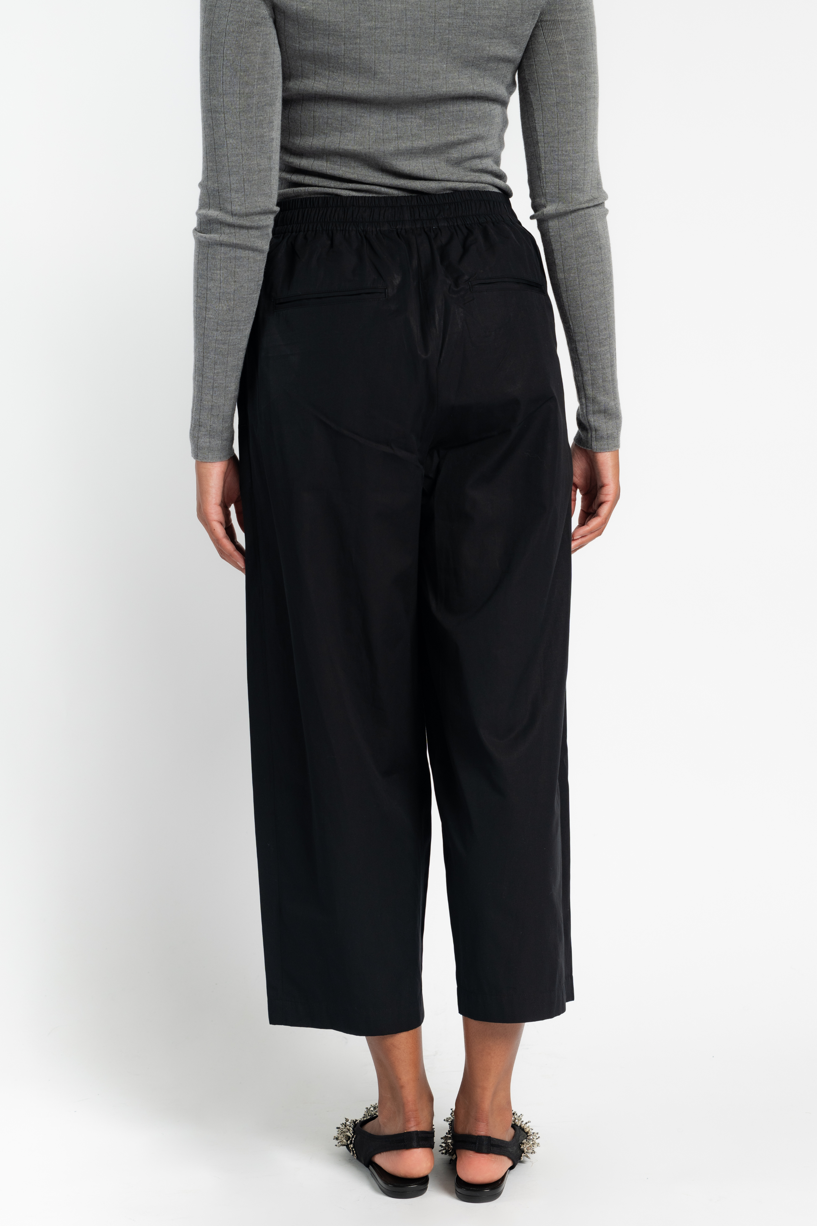 Drawstring Pleat Front Pant