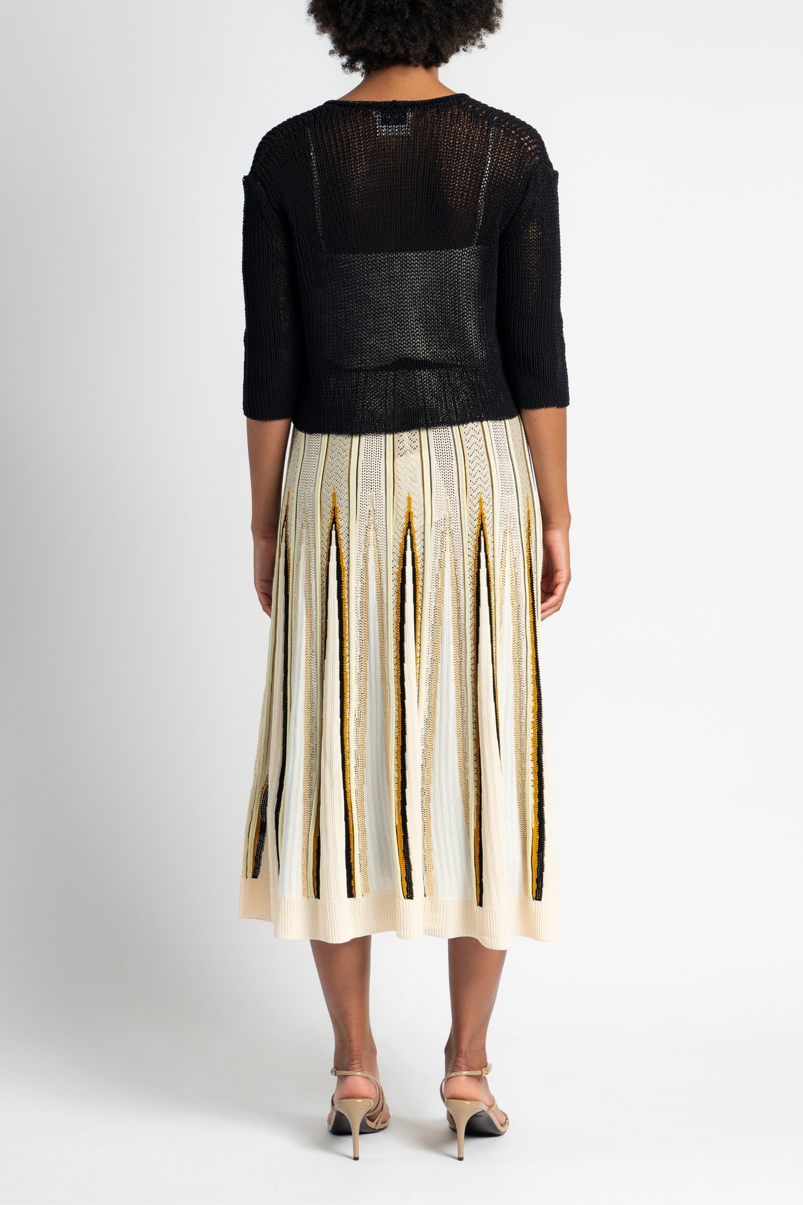 Organic Cotton Blend Rib Knit Cardigan